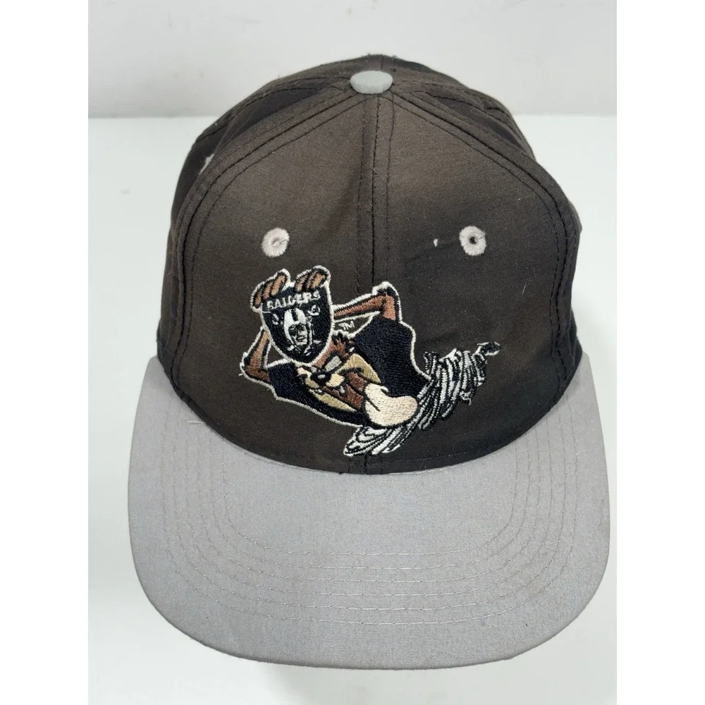 VINTAGE‎ LOS ANGELES RAIDERS TAZ LOONEY TUNES CAP 1993 Youth